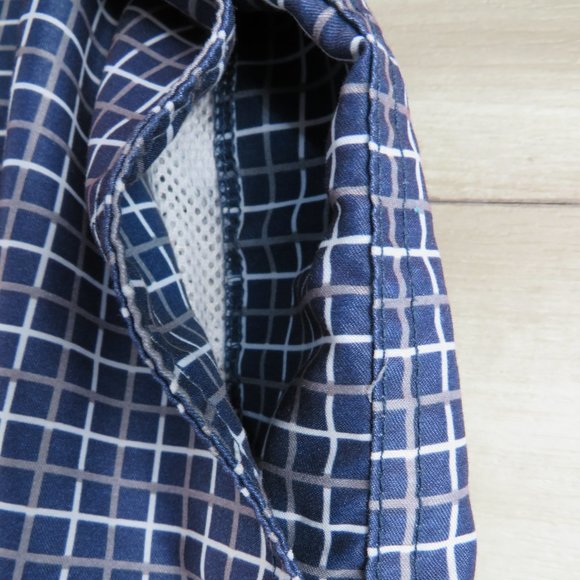 Univibe* Men's 1.5" Belt Loop Multipocketed Checkered Board Shorts~ Size 34W - Picture 5 of 10